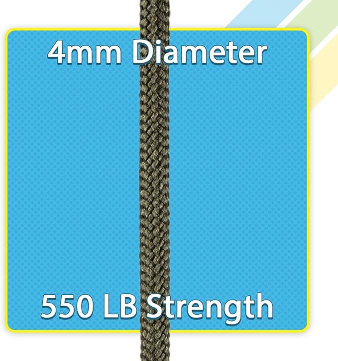 West Coast Paracord 550lb Paracord Spools – 7 Strand Type III Tactical Parachute Cord for Hiking, Camping, and Fishing – Sage Green Camo (1,000 ft)