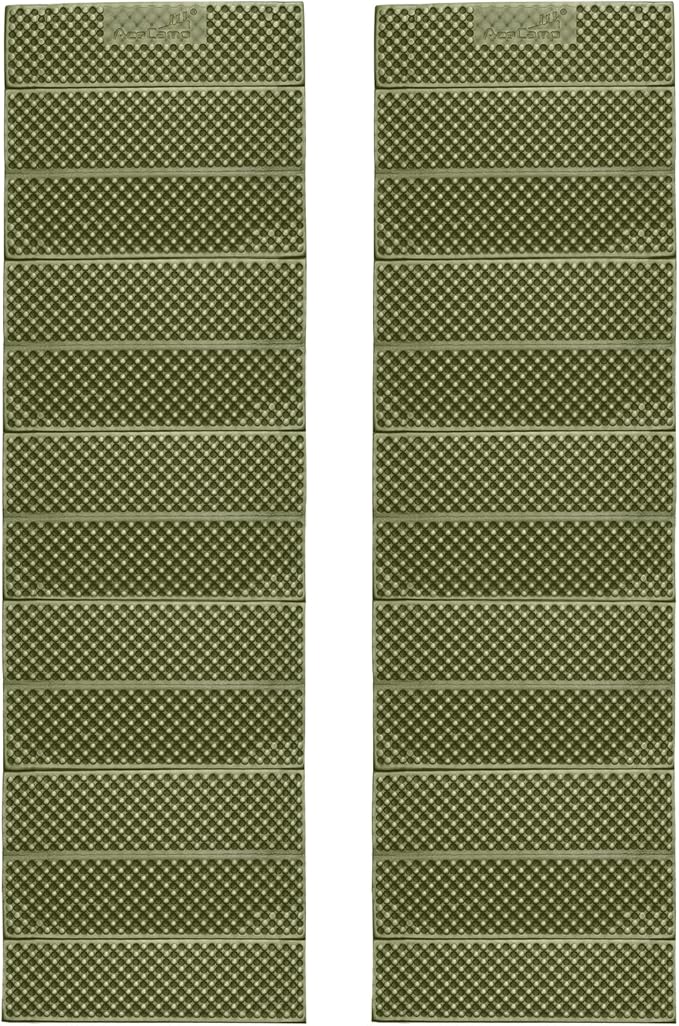 AceCamp Portable Foam Sleeping Pad, Full Length Accordion Sleeping Mat for Camping & Hiking, Lightweight, Soft & Compact Cushion for Sleeping Bag, Comfort, Tent, Rocky Terrain