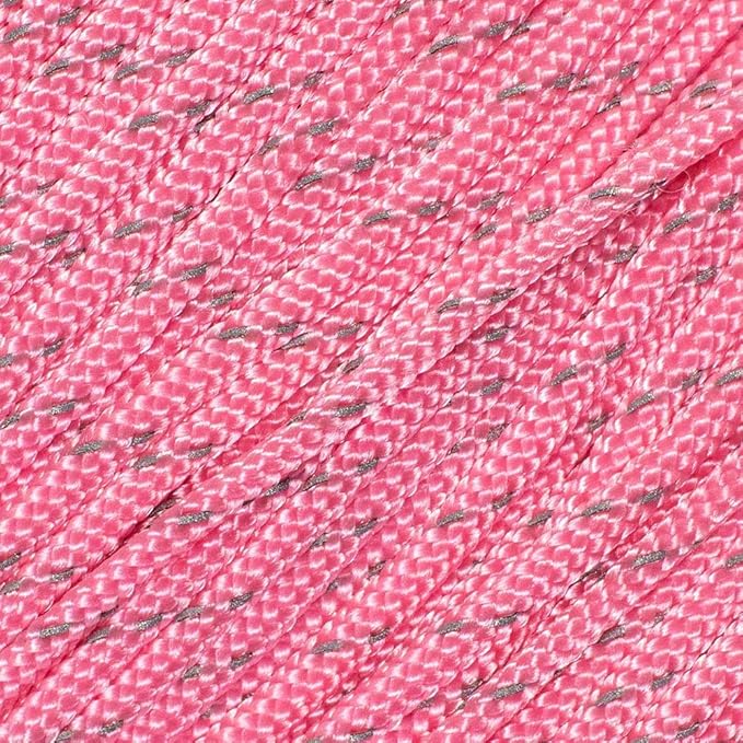 West Coast Paracord – 95 Tensile Strength - 1 Strand Reflective Paracord (100 Feet, Baby Pink)