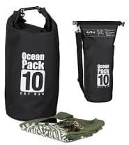 Waterproof Dry Bag 10L Custom PVC Sack Rafting Camping Hiking Backpack Kayak Sport Beach Gear Dry Bag (Black)