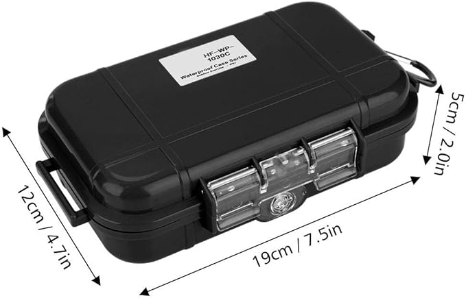 Tbest Waterproof Dry Box Airtight Outdoor Shockproof Storage Case Multipurpose Carry Box Container Inner Rubber Pad Detachable 4 Colors