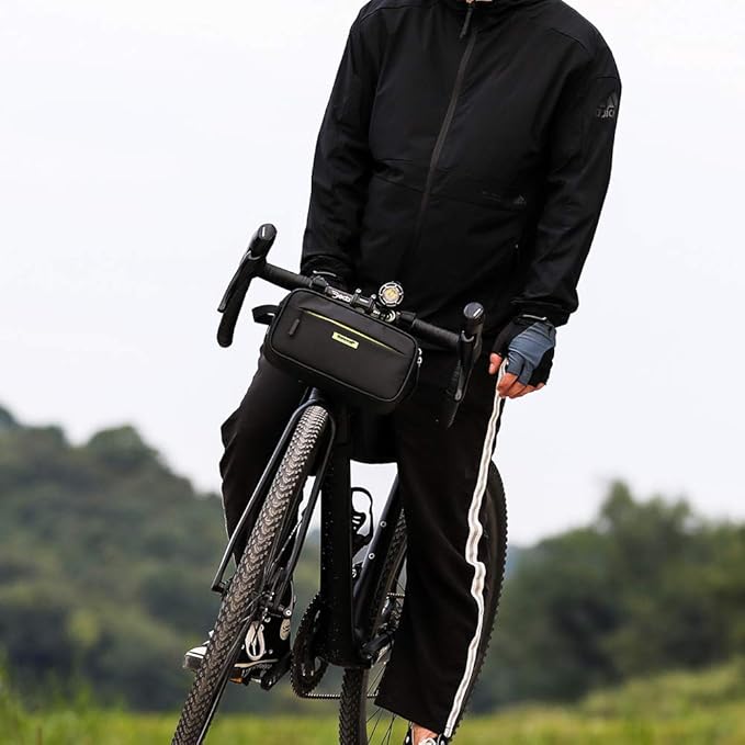Rhinowalk Bike Handlebar Bag, Multifunctional Waterproof Mountain Bike Crossbar Front Bag Road Bike Basket Bicycle Frame Bag Waist Shoulder Bag Bicycle Bag Professional Cycling Accessories