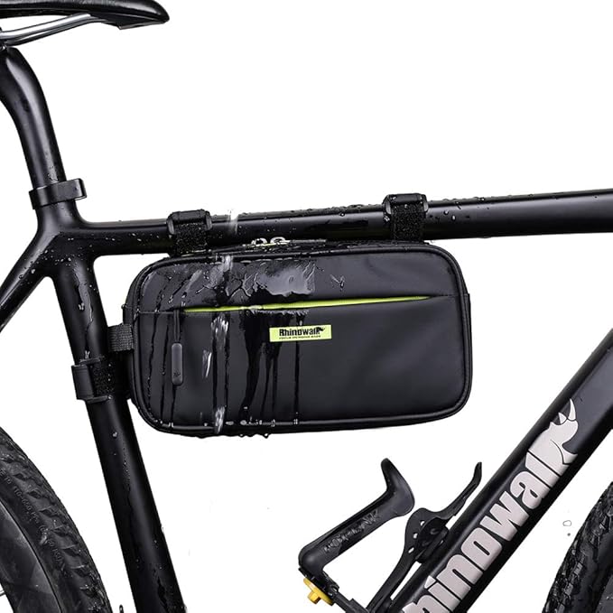 Rhinowalk Bike Handlebar Bag, Multifunctional Waterproof Mountain Bike Crossbar Front Bag Road Bike Basket Bicycle Frame Bag Waist Shoulder Bag Bicycle Bag Professional Cycling Accessories