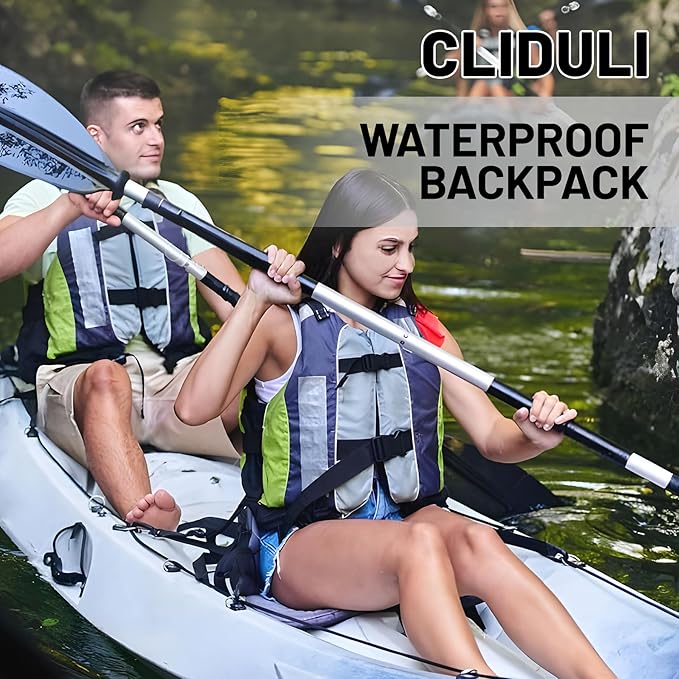 Waterproof Dry Bag,Roll Top Orange Gray Geometric Modern Waterproof Backpack 5L/10L/20L Floating and Lightweight Bags for Kayaking, Boating, Fishing, Swimming and Camping with Waterproof Phone Case
